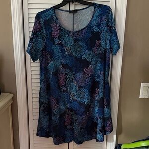 ANDREE BY UNIT Multicolor Paisley Tunic Top
